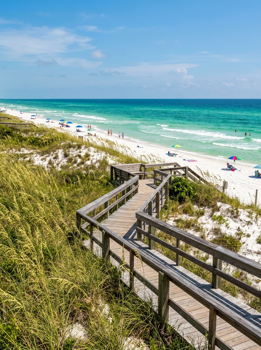 Santa Rosa Beach 30A neighborhood - Trails & open sand